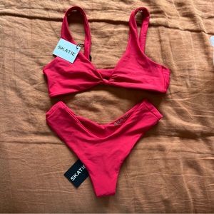 SKATIE red bikini (S bottom, M top)